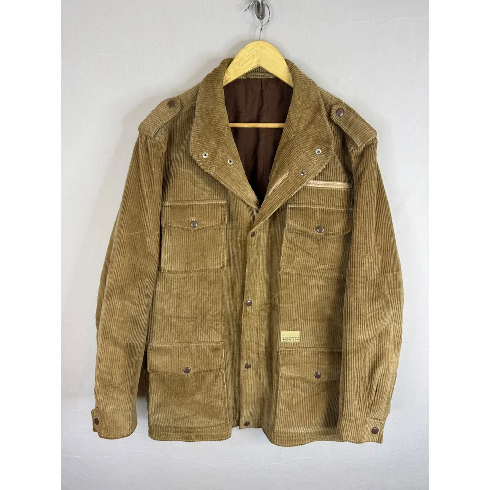 Vintage 70s  RIO Modna Konfekcija Rijeka Wide Wale Corduroy Field Jacket Mens L‎